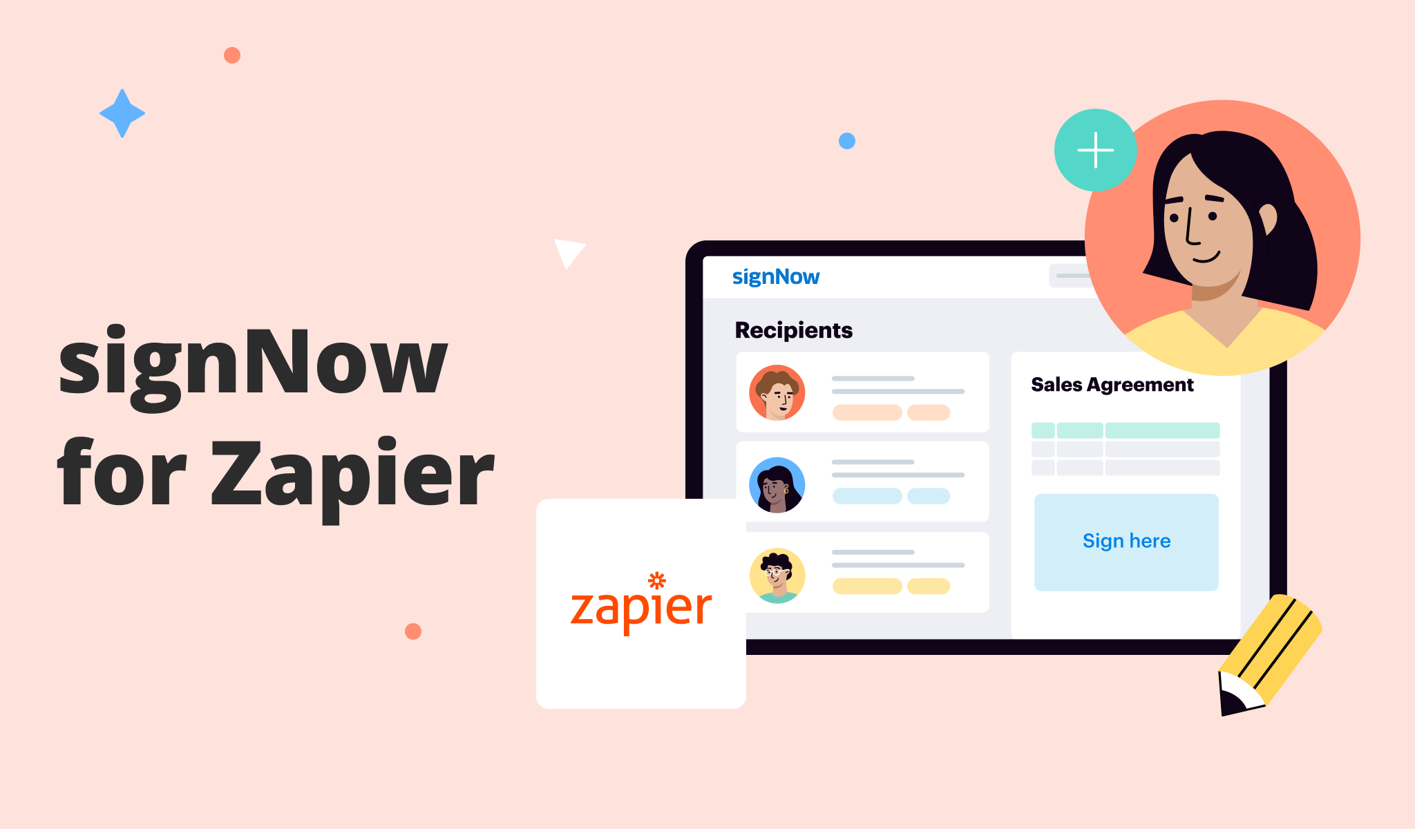 signNow for Zapier how to use the Create Document From Template & Send Role-Based Invite action