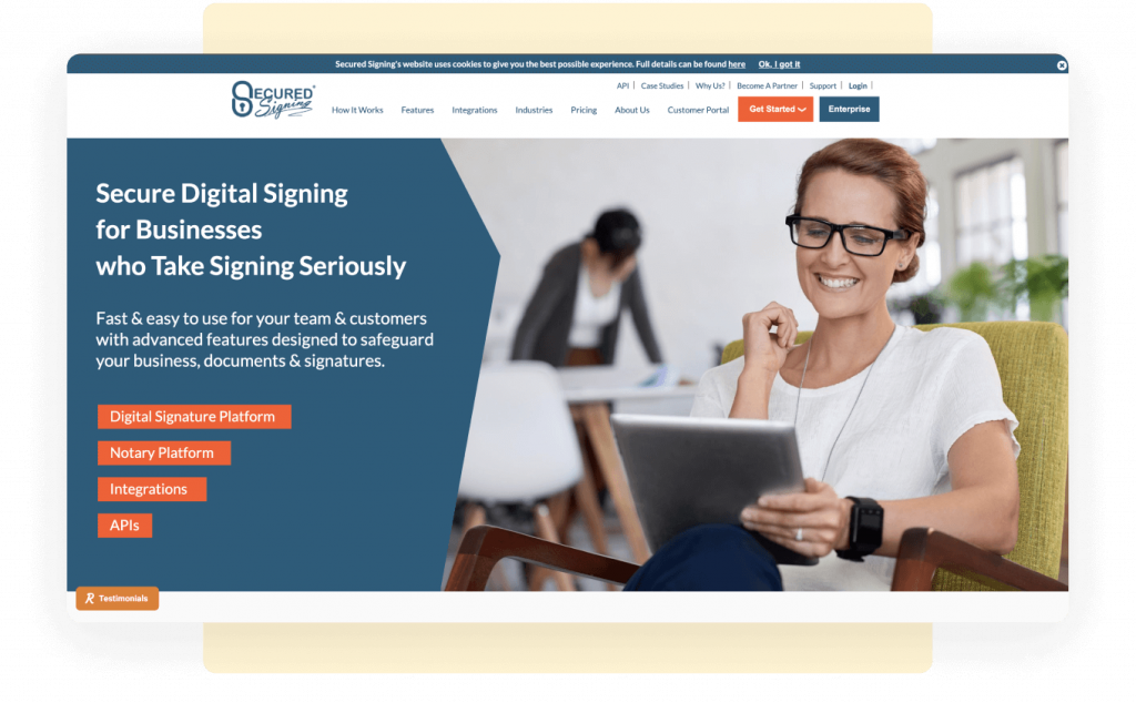 Secured Signing eSignature solution