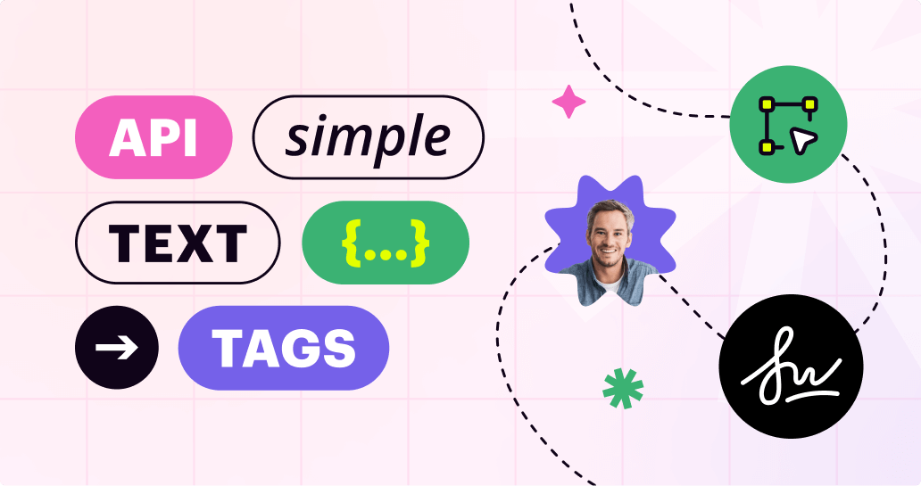 How to place Simple Text Tags using the signNow API