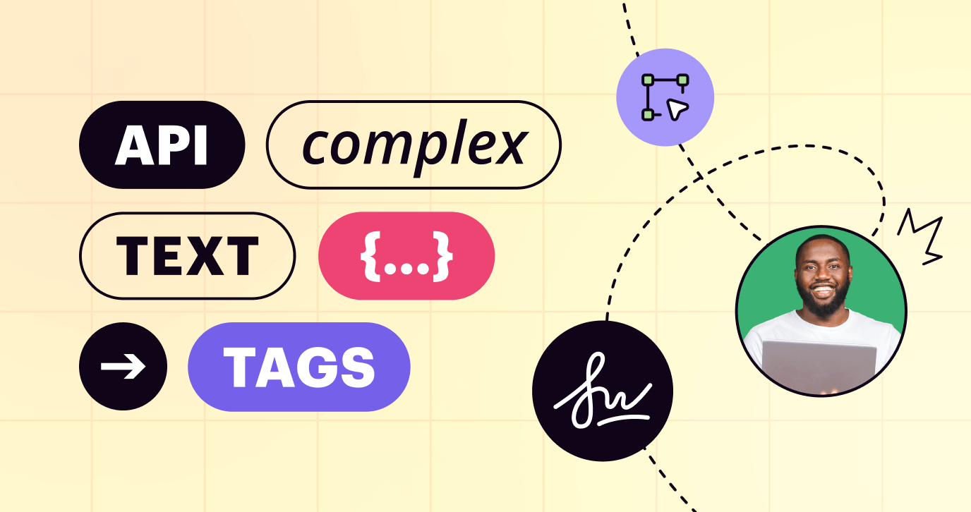 How to place Complex Text Tags using the signNow API