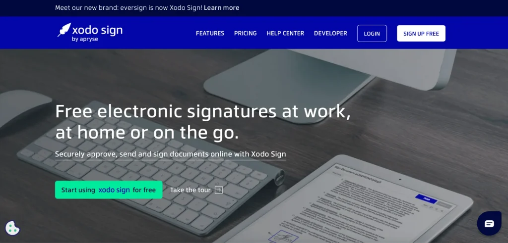 Xodo Sign e-signature solution