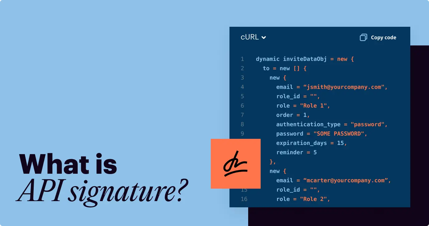 Learn about what is API signature