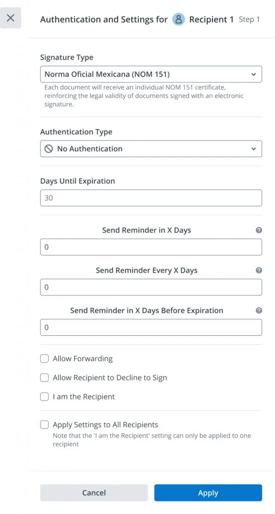 This image shows how to set up fields and roles within the documents