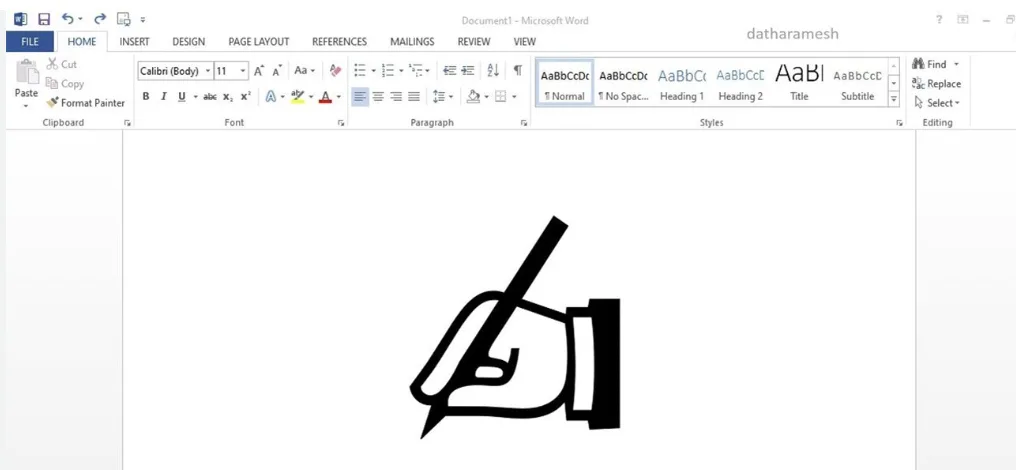 This image shows how to insert your eSignature in a Word document