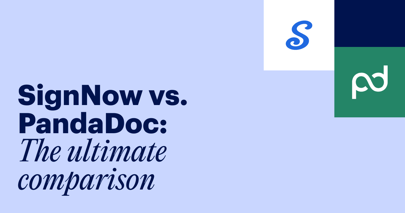 Compare SignNow vs PandaDoc to learn more about both eSignature apps